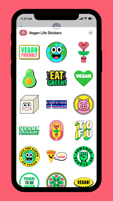 Vegan Life Stickers Screenshot