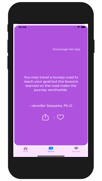 Encourage Her App Screenshot