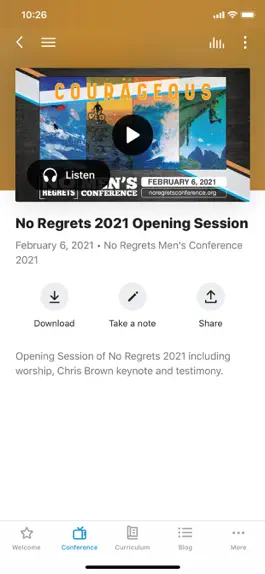 Game screenshot No Regrets Men's Ministries hack