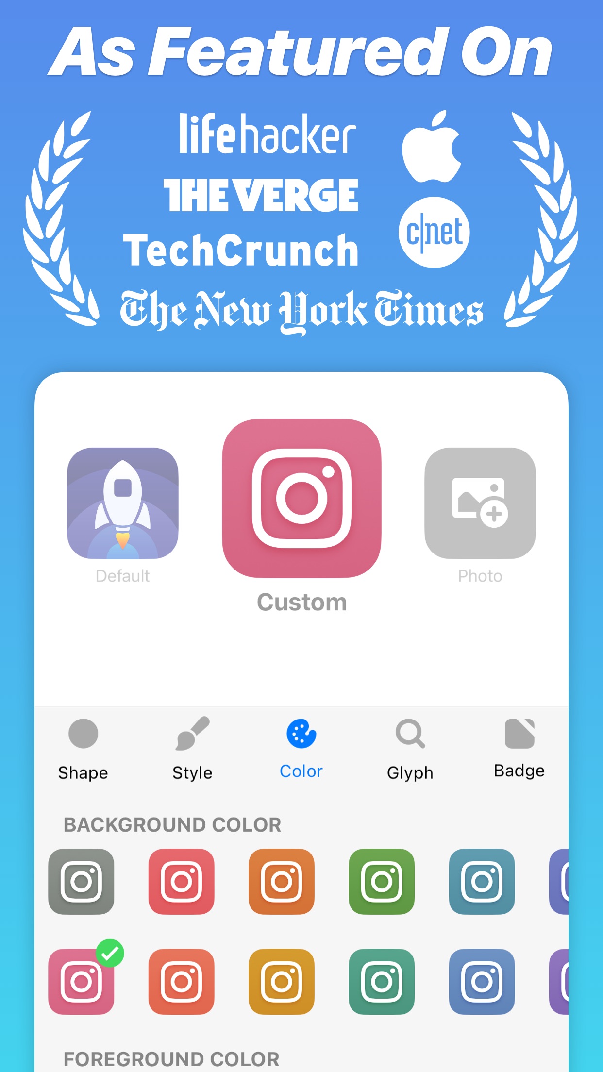 Screenshot do app Launch Center Pro - Icon Maker