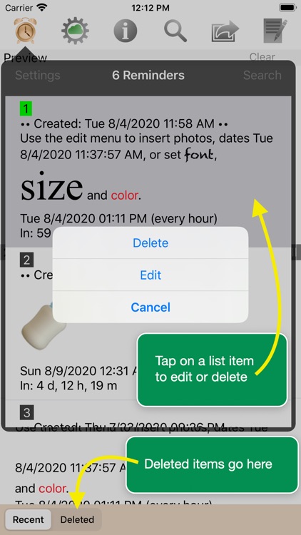 Menu Minder - To Do Reminders screenshot-3