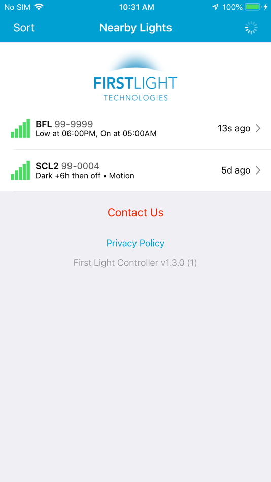 #1. Solar Light Control (iOS) 由: First Light Technologies