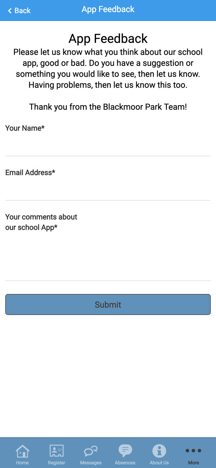 Blackmoor Park Infant School.