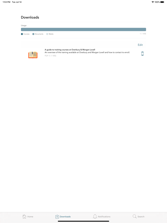 App screenshot