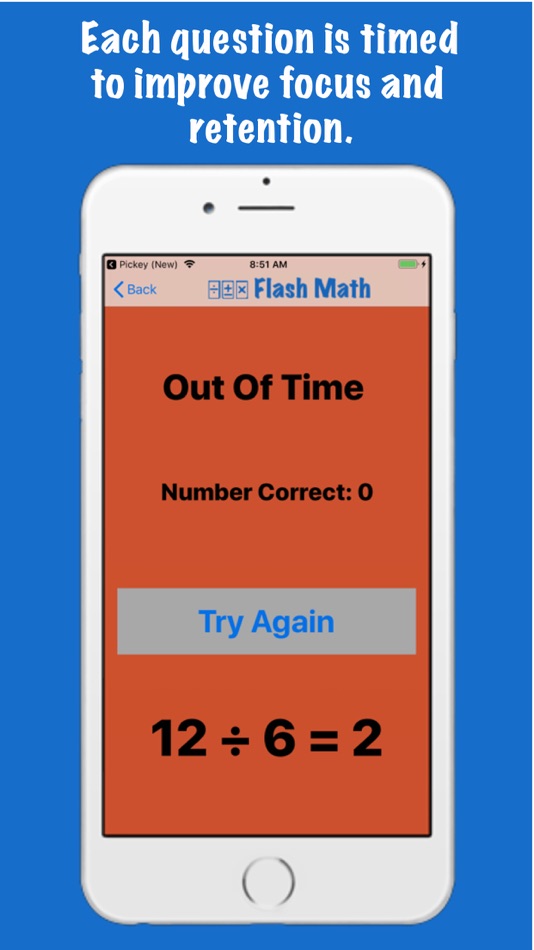 #5. Flash Math: Rapid Recall Game (iOS) 由: Cyborg Syndicate, LLC
