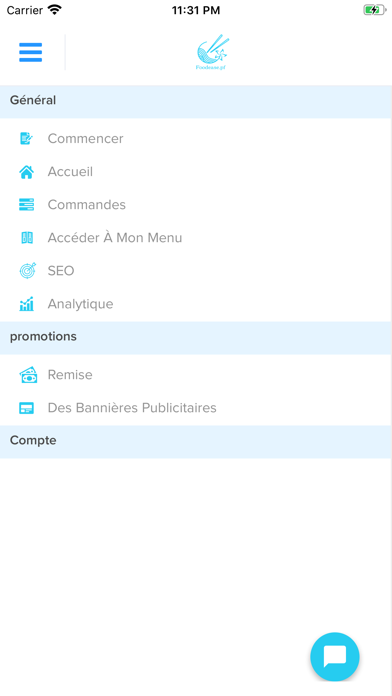 Foodease App Restaurateur Screenshot
