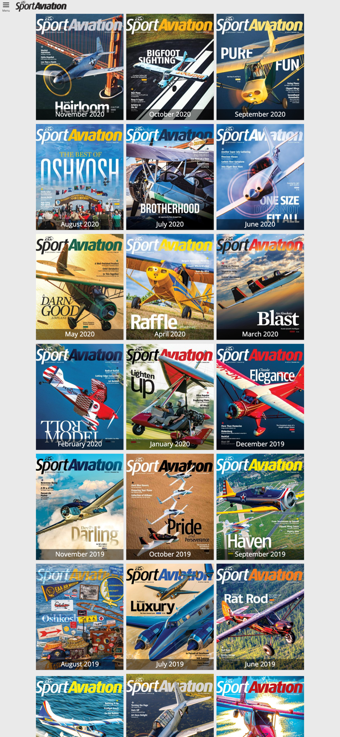 EAA Sport Aviation Magazine