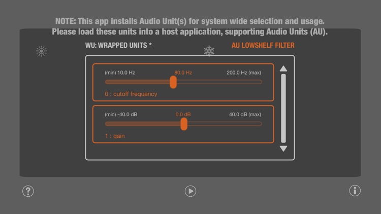 WU: AULowShelfFilter screenshot-3