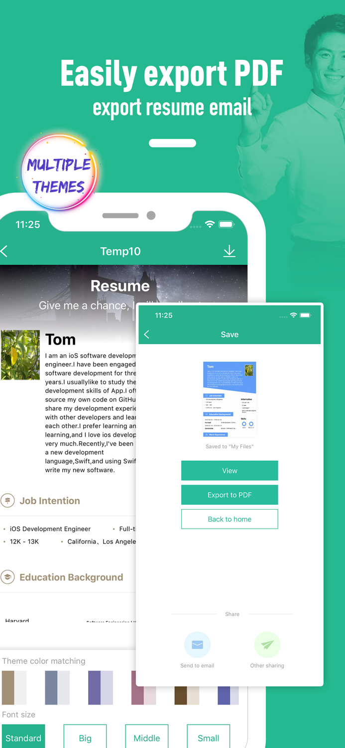 Resume builder - template