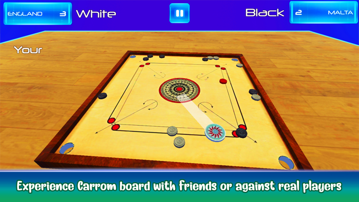 Carrom 3D-Real Finger Flicker