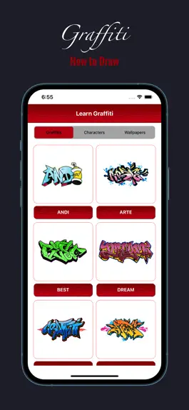 Game screenshot How to Draw Graffiti 3D Art apk