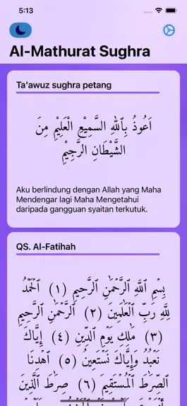 Game screenshot Al Mathurat Terjemahan Melayu hack