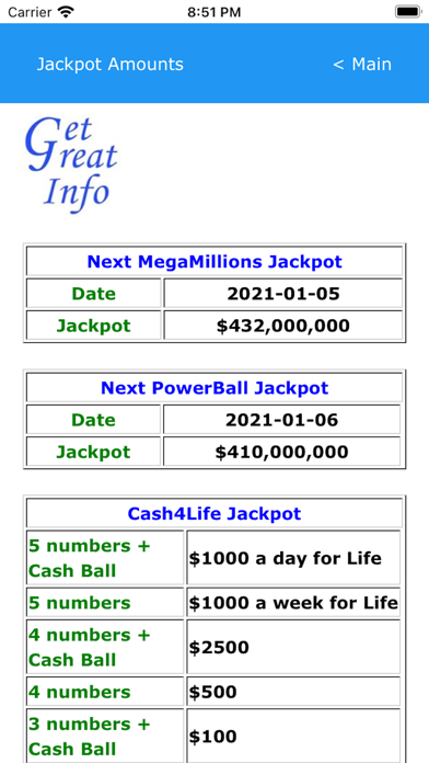 NYS Lottery Screenshot