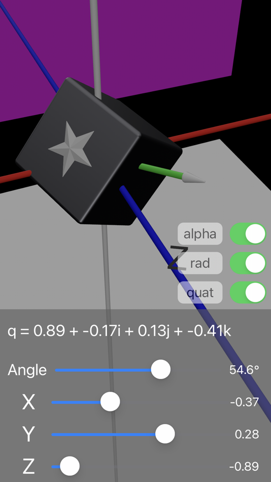 Learn Quaternions (iOS) 由: Grant Jarvis Learn Quaternions (iOS) 由: Grant Jarvis
