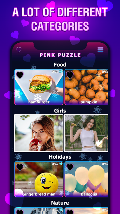 Pink Jigsaw Puzzles Screenshot