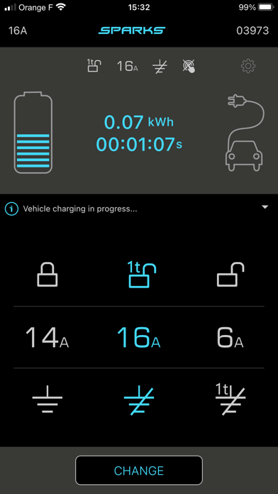 Sparks Chargers Screenshot
