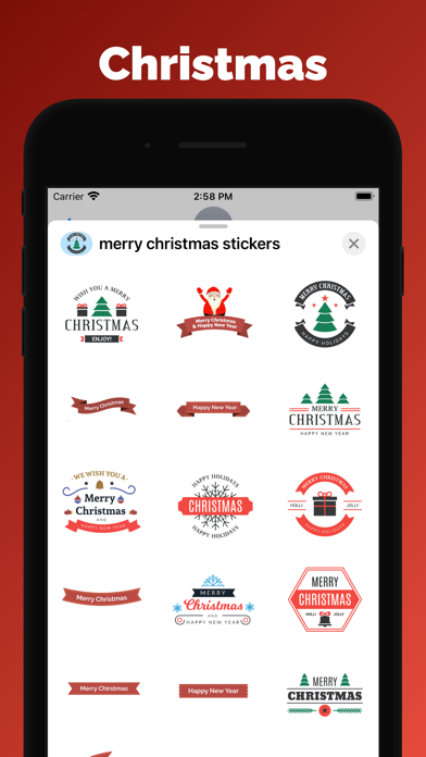 Screenshot #1 pour Merry Christmas stickers emoji