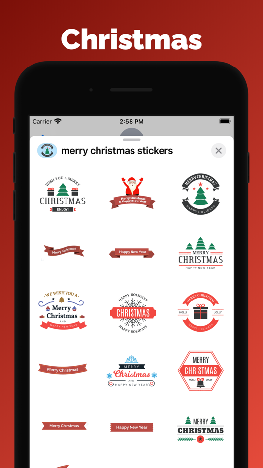 Merry Christmas stickers emoji - 1.2 - (iOS)