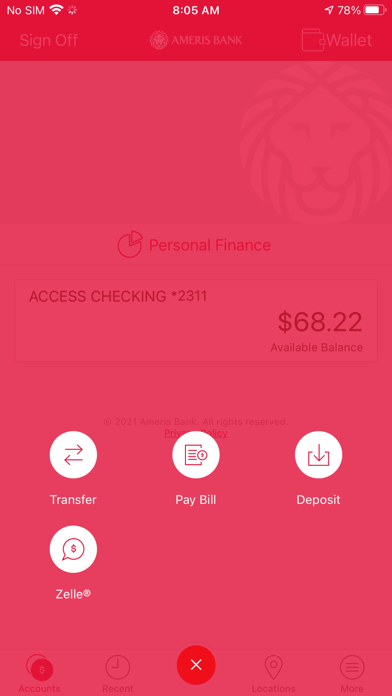 Ameris Bank Personal Mobile Screenshot