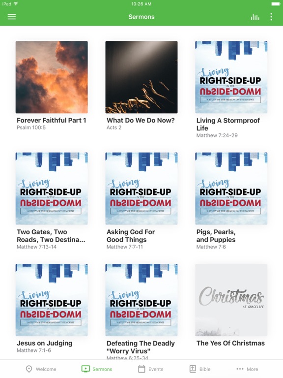 GraceLife Baptist Church iPad screenshot 2 - Lifestyle app