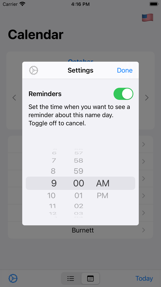 #10. Name-days (iOS) Podle: Bitfield AB