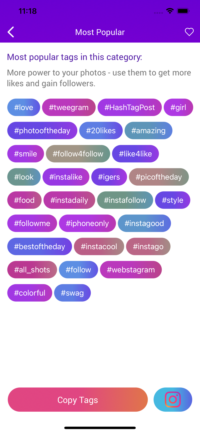 HashTag AI Expert for IG Likes