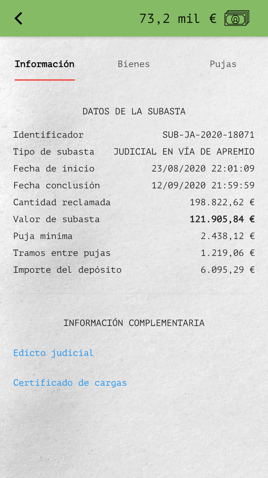 #2. Subastas BOE Simulator (iOS) 由: HERNANDEZ VON HARTMANN MIGUEL ANGEL