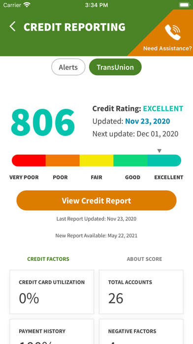 GFCU MyBenefits Screenshot