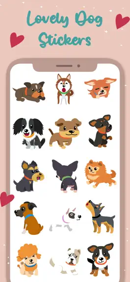 Game screenshot Lovely Dog Stickers Pack apk
