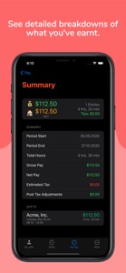 ClockIn - Hours and Pay screenshot #3 for iPhone