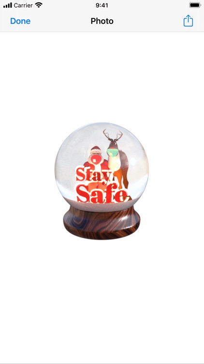 Christmas Snow Globe Sticker