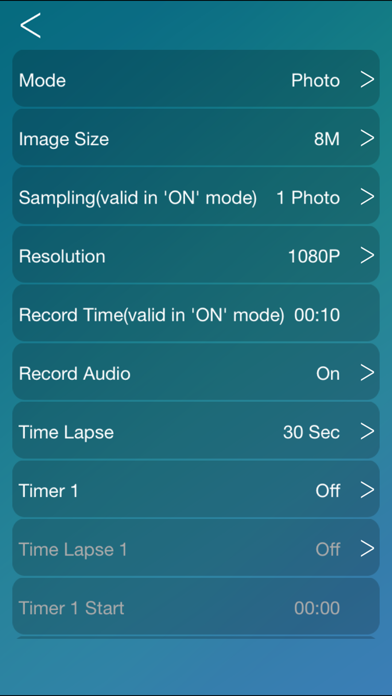 Time Lapse Camera. Screenshot