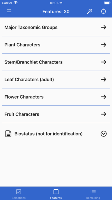 NZ Myrtaceae Key Screenshot