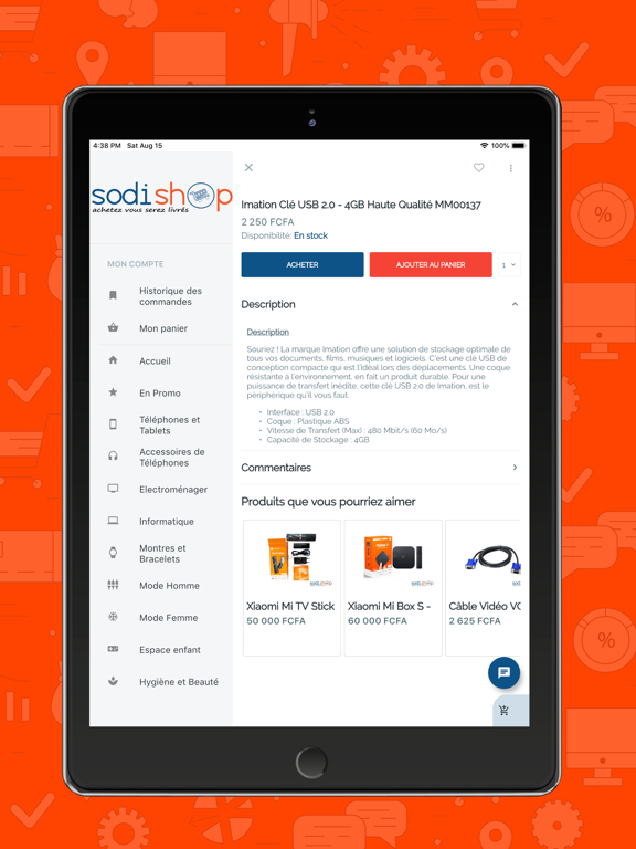 Sodishop iPad screenshot 5 - Shopping app