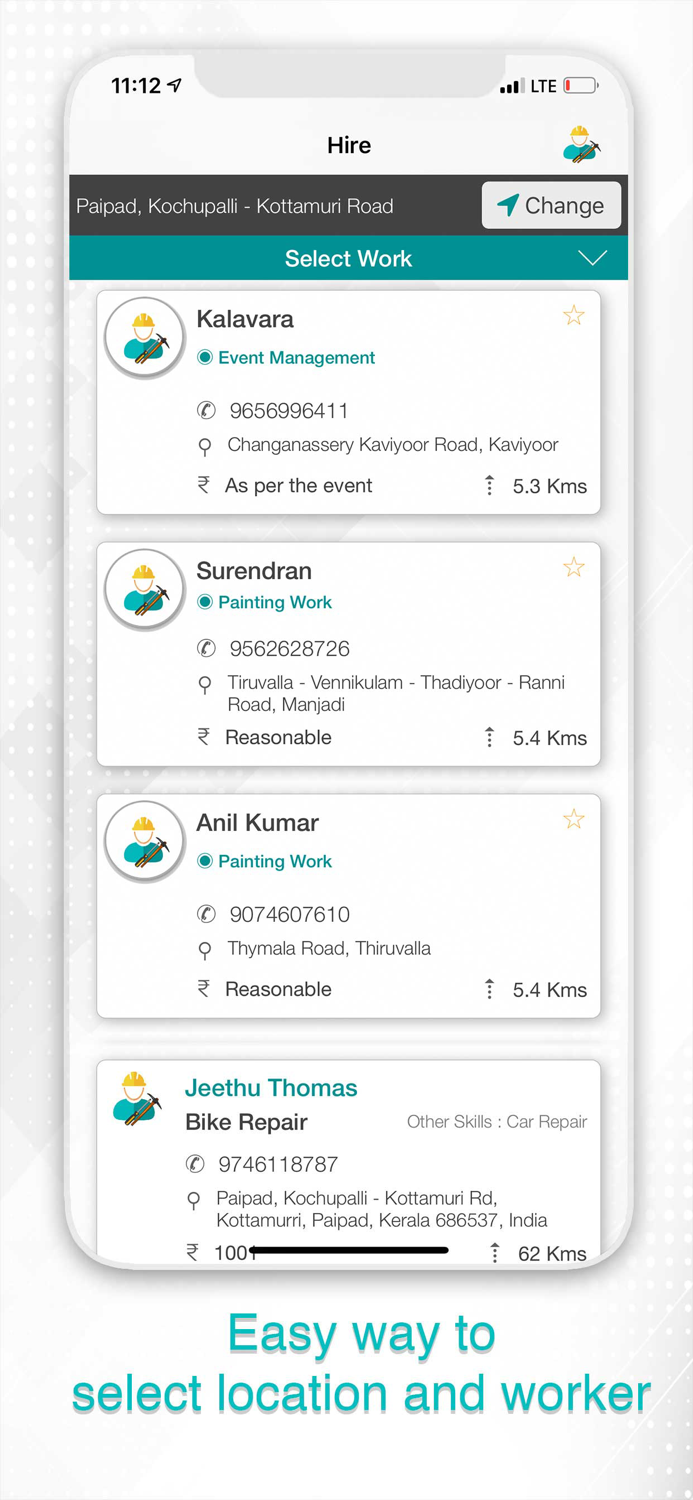 Hire  Domestic work portal