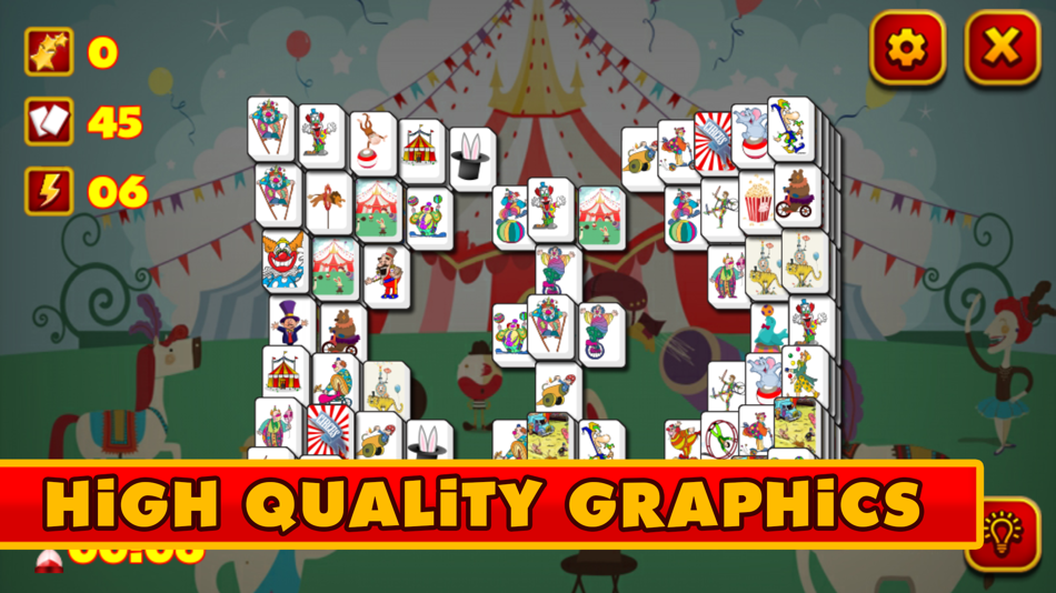 #6. Circus Mahjong (iOS) By: Code This Lab srl