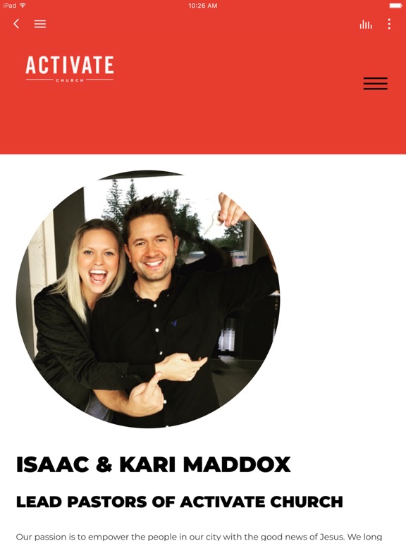 Activate Church iPad screenshot 3 - Lifestyle app