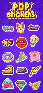 Pop Style Stickers screenshot #1 for iPhone