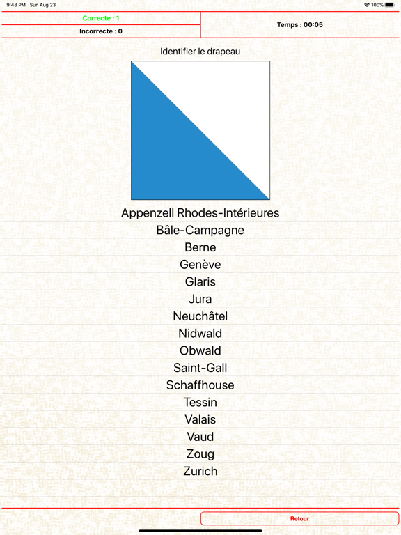 Screenshot #6 pour Quiz des Cantons