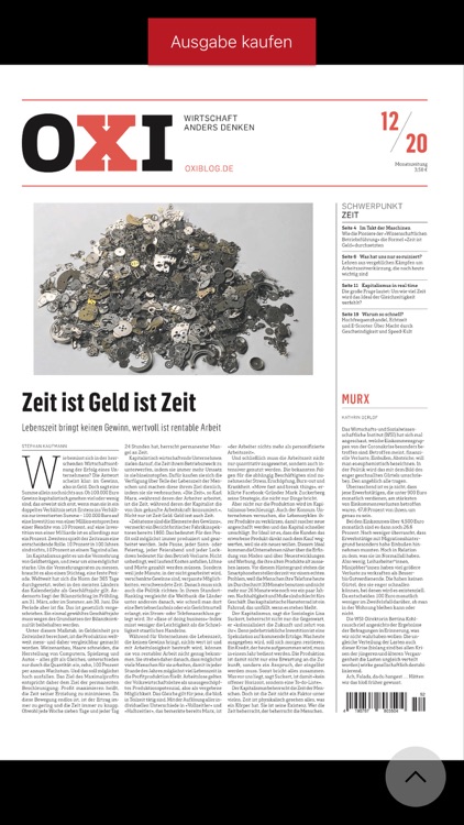 OXI - die Wirtschaftszeitung