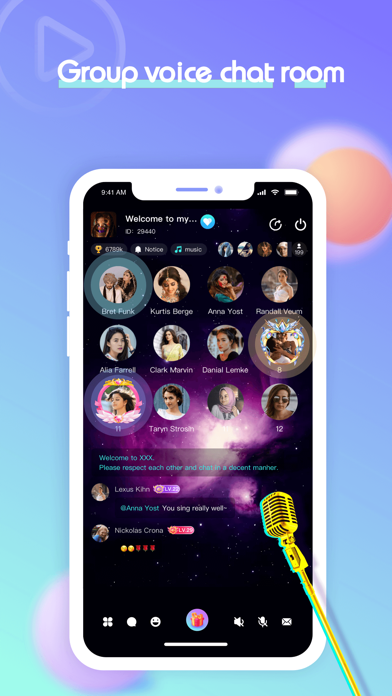 Muza - Arabic Voice Chat Rooms Screenshot