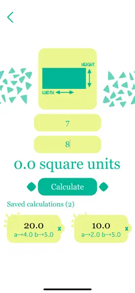 Game screenshot Rectangle Area Calculator apk