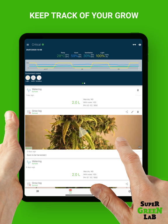 Screenshot #4 pour SuperGreenLab - Grow Assistant