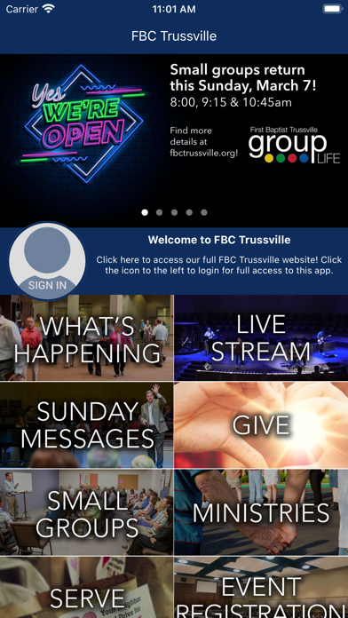 First Baptist Trussville Screenshot