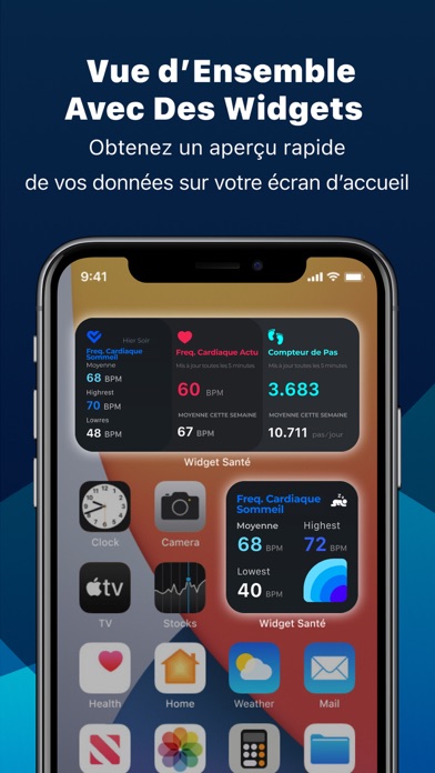 Screenshot #2 pour Widget Santé & Analyse Sommeil