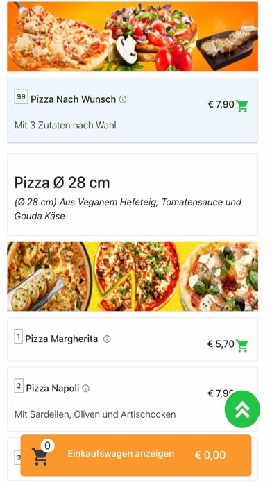 Piazza Italia Pizzeria Screenshot