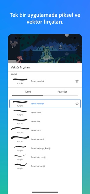 adobe fresco cizim ve boyama app store da