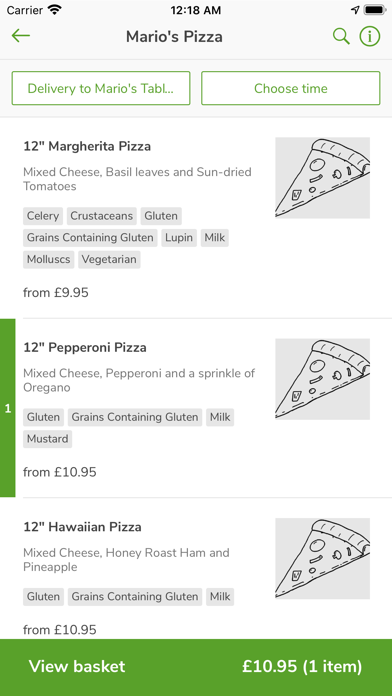 Hendra Holidays – Food & Drink Screenshot