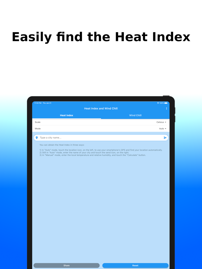 Heat Index and Wind Chill