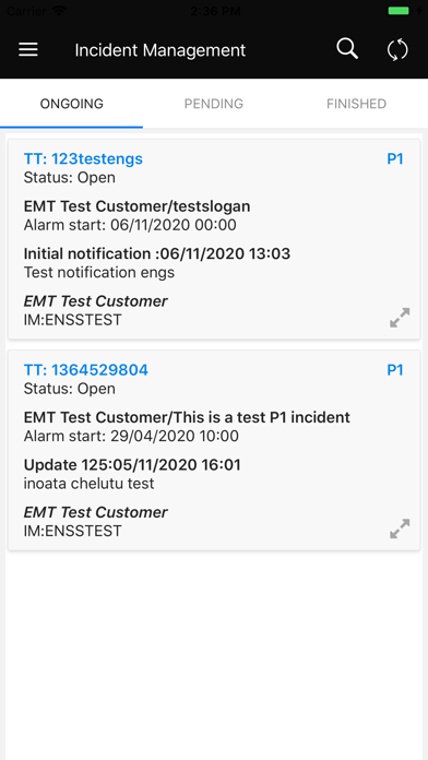 Ericsson Nxt Gen Support Screenshot
